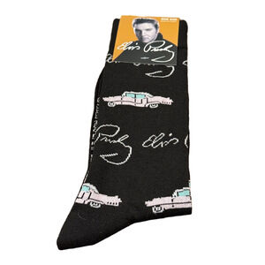 3/$18 Elvis Presley Pink Cadillac Official Merchandise Men’s Socks NWT